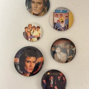 Duran Duran Band Button Set-vintage 80’s